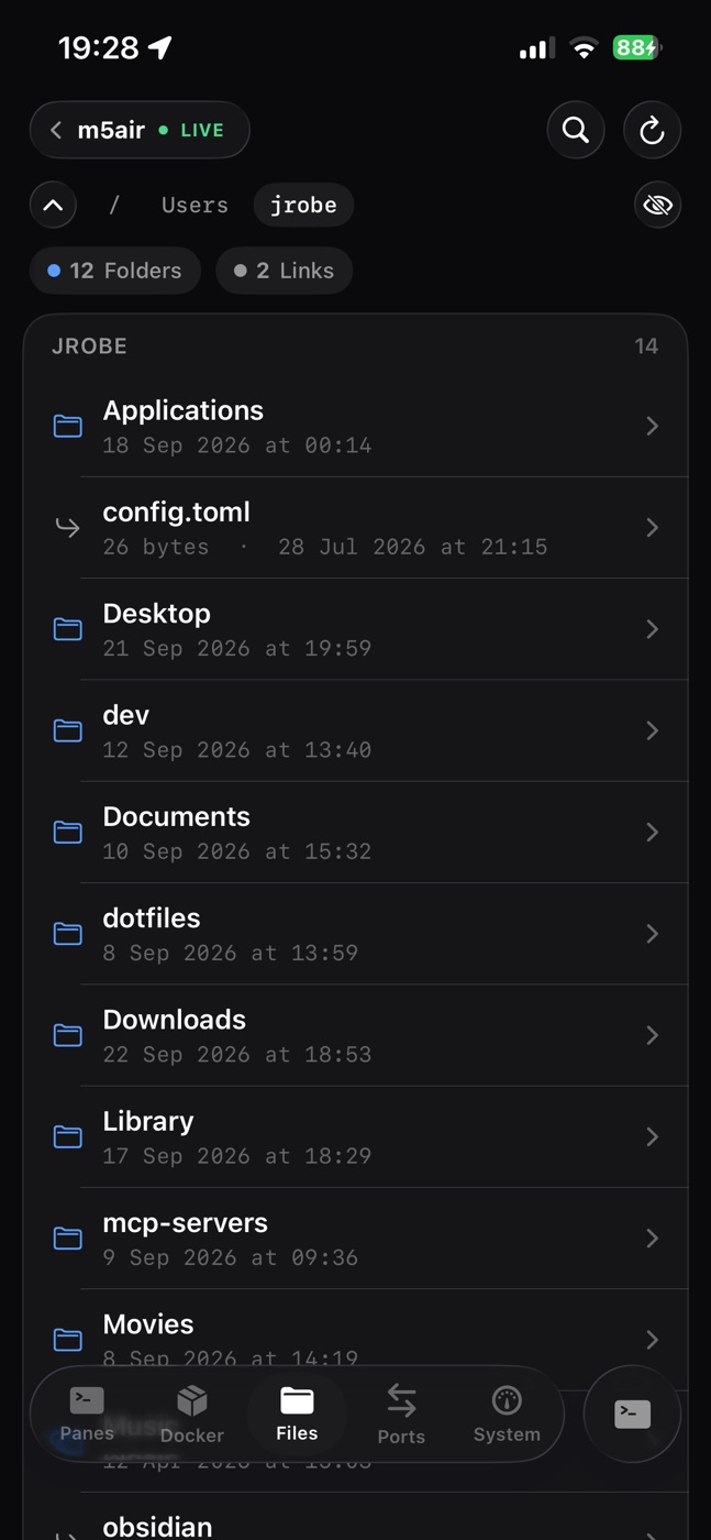 SFTP file browser